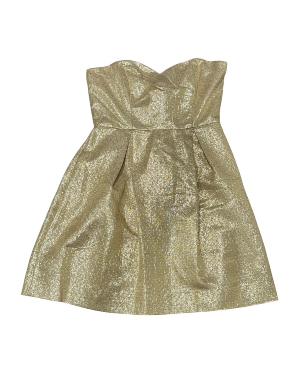 Shoshanna Champagne Sequin Evening Top